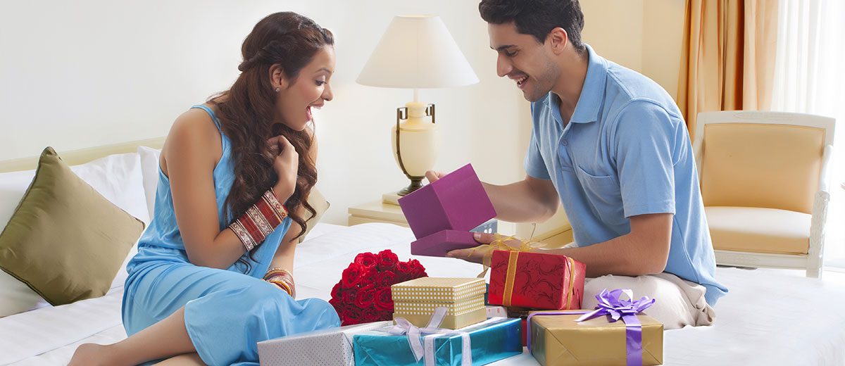couple-opening-gifts Creative Registry Ideas