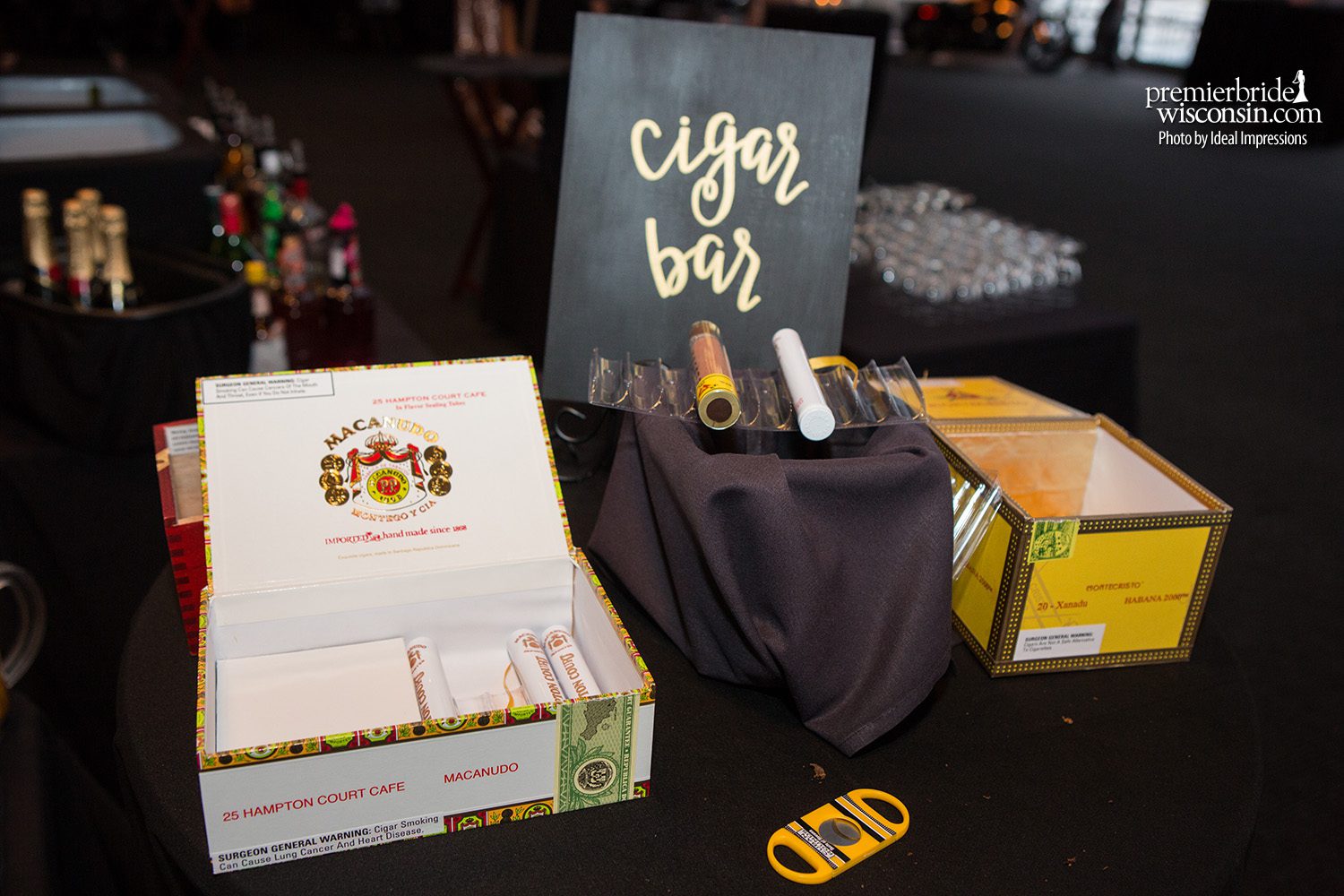 cigar bar at a wedding reception Honeymoon Helpful Hints