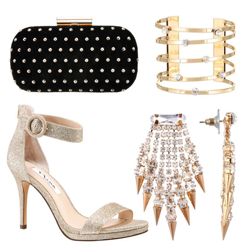 Glittery Gold Accessories