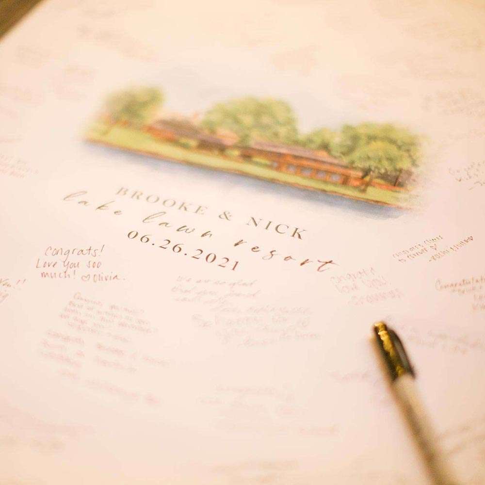 Location, Location! Wedding Guest Book Idea