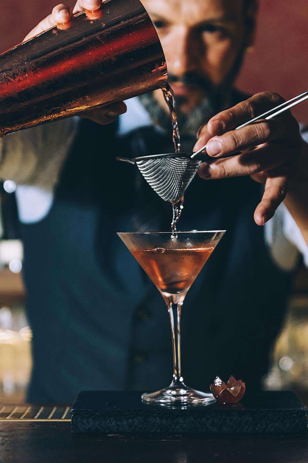 Bartender Pouring Drinks